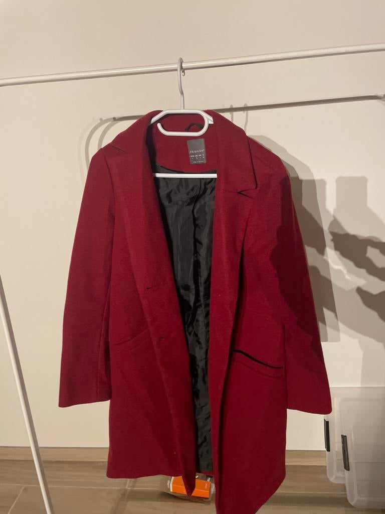 Rode jas Primark, Kleding | Dames, Jassen | Winter, Ophalen of Verzenden, Gedragen, Maat 36 (S), Rood