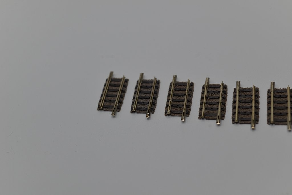 7X Fleischmann 9104 korte rechte stukjes N-Spoor, -, -, Rails, Ophalen of Verzenden