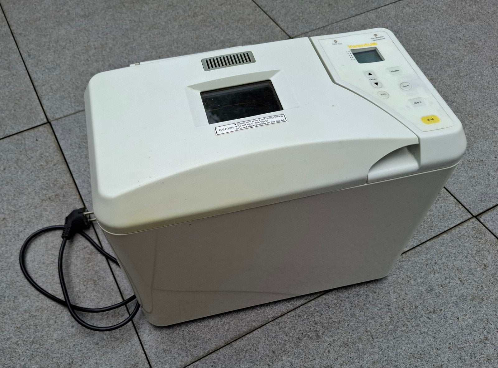 Inventum Broodbakmachine BM35 met handleiding en recepten, Met timer, Gebruikt, Kijkvenster, 800 tot 1200 gram deeg