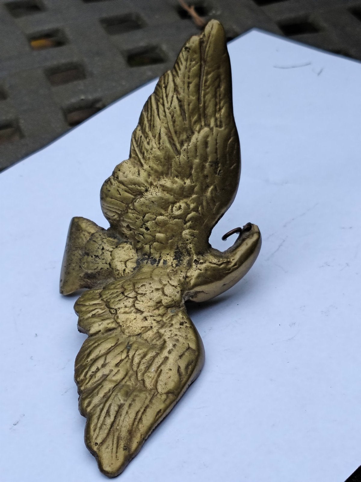 Vintage Koperen Adelaar Decoratie, Antiek en Kunst, Ophalen of Verzenden, Koper