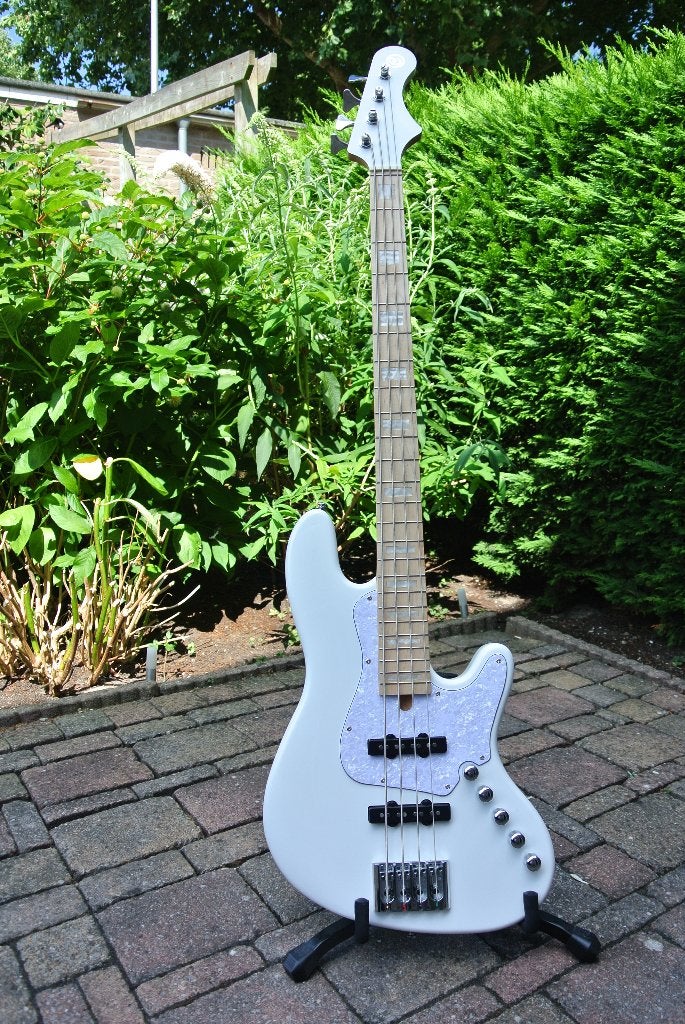 Cort Elrick NJS4 White MN basgitaar, Ophalen, Zo goed als nieuw, Elektrisch