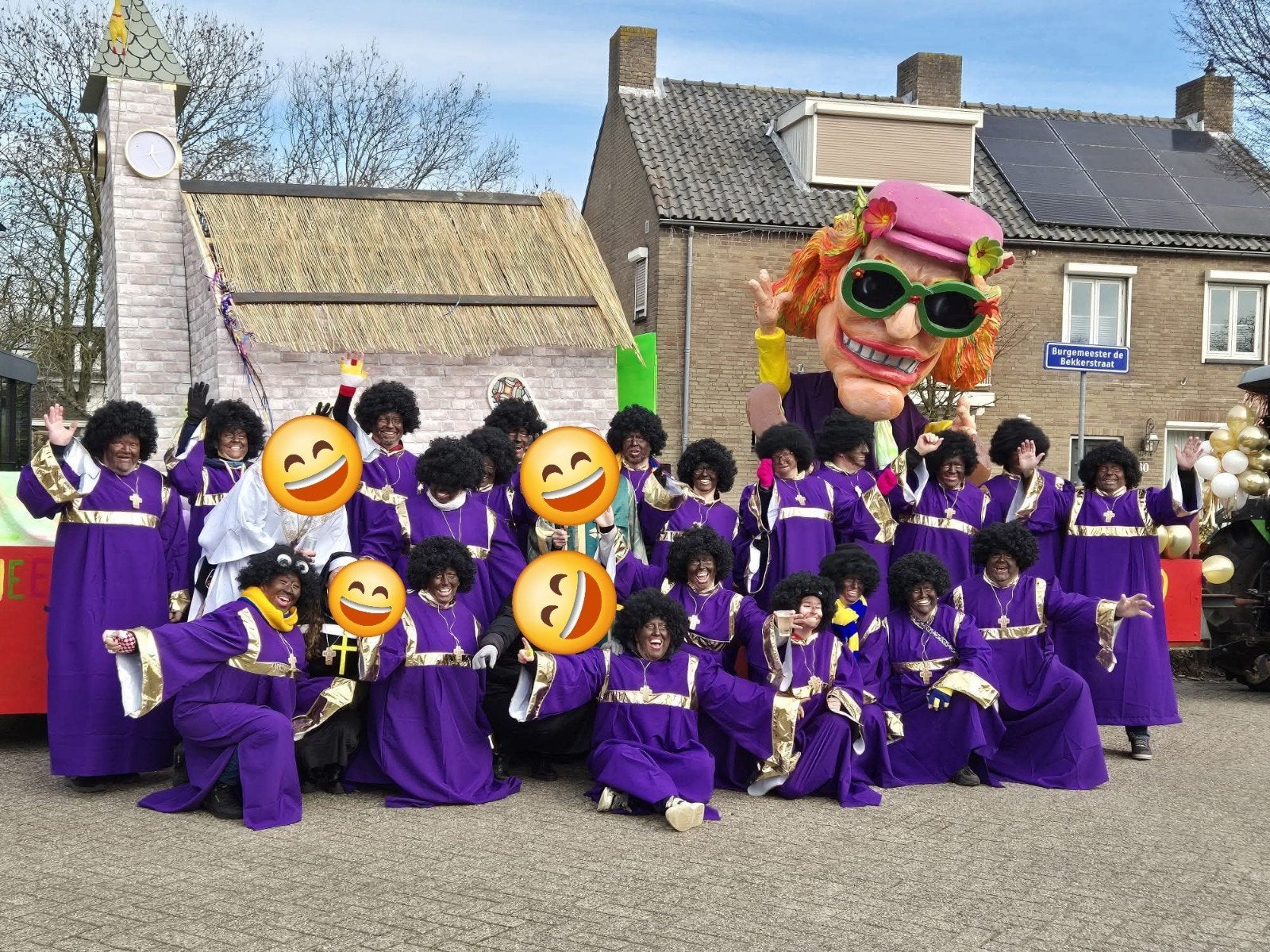 loopgroep carnaval Gospel ongeveer 22 personen, Ophalen, Carnaval, Maat 46/48 (XL) of groter, Kleding