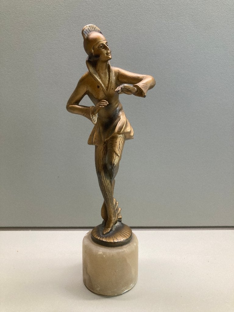 jaren 20 / 30 beeldje art deco danseres, Antiek en Kunst, Ophalen of Verzenden