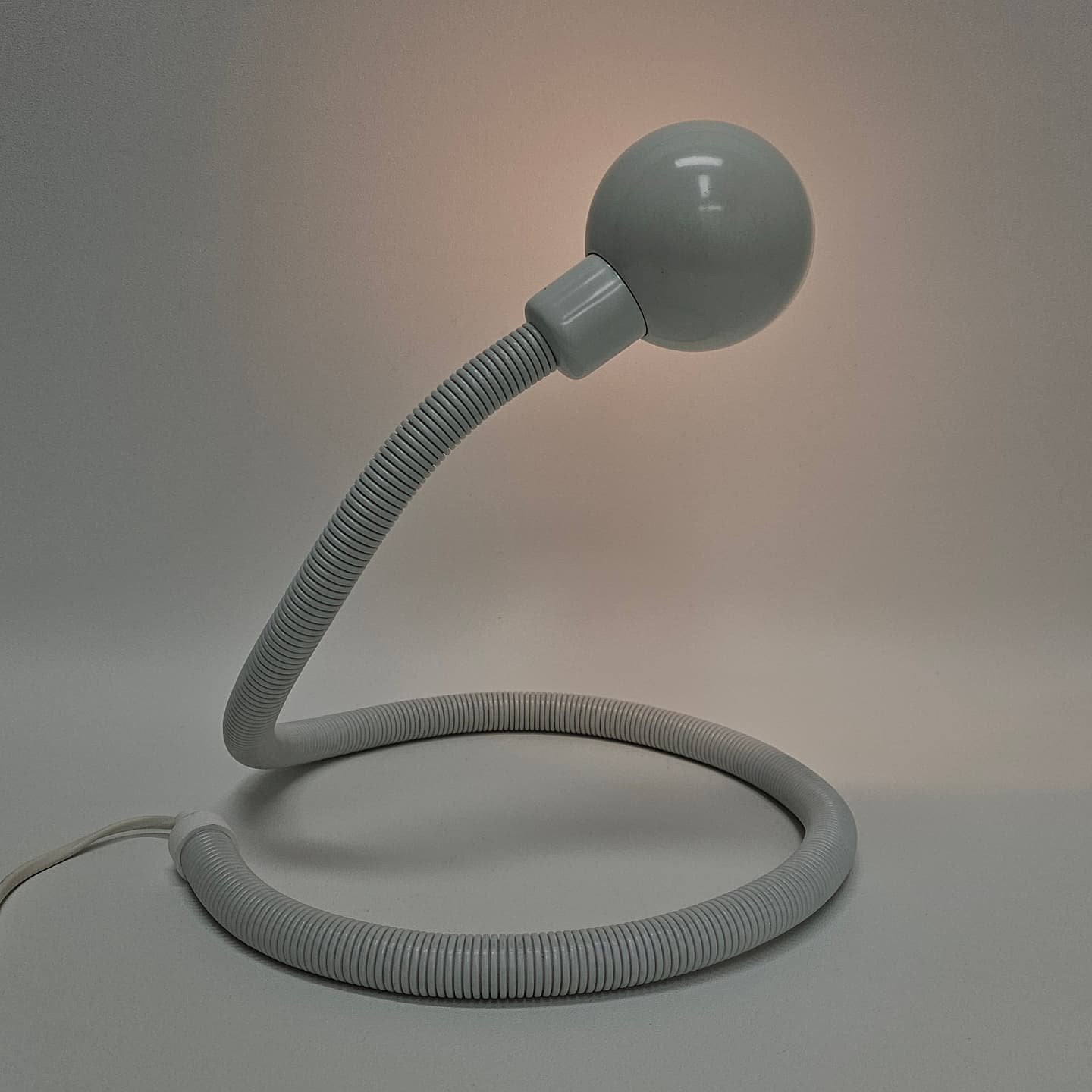 Vintage snakelamp lamp cobra tafellamp 80s, Ophalen of Verzenden, Gebruikt