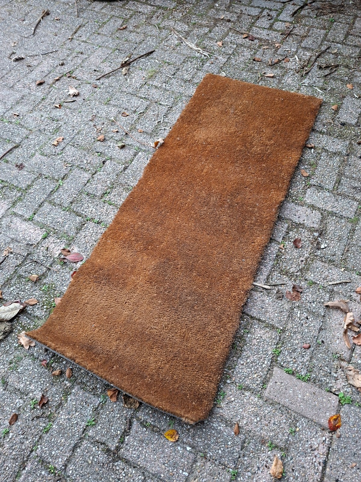 Deurmat kokos ca. 60x155 cm, 2 cm dik, prima staat, Tuin en Terras, Ophalen, Zo goed als nieuw, Kokos, Binnen