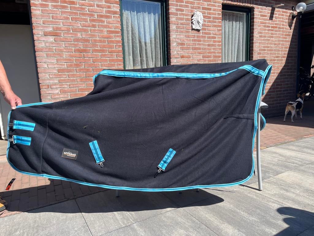 Fleece deken pony, Zweetdeken, Nieuw, Epplejeck, Blauw