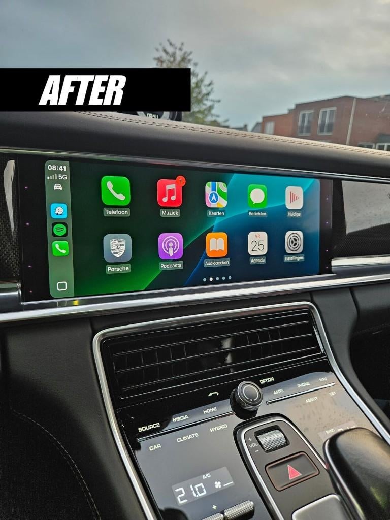 Porsche Fullscreen (Grootbeeld) Apple CarPlay/Android Auto, Ophalen, Nieuw, Heel Europa, Update
