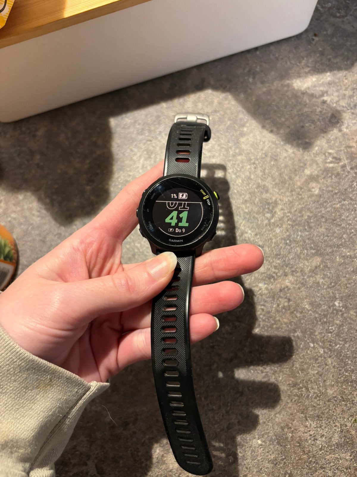 Garmin forerunner 55, Ophalen of Verzenden, Zo goed als nieuw, Zwart, Android