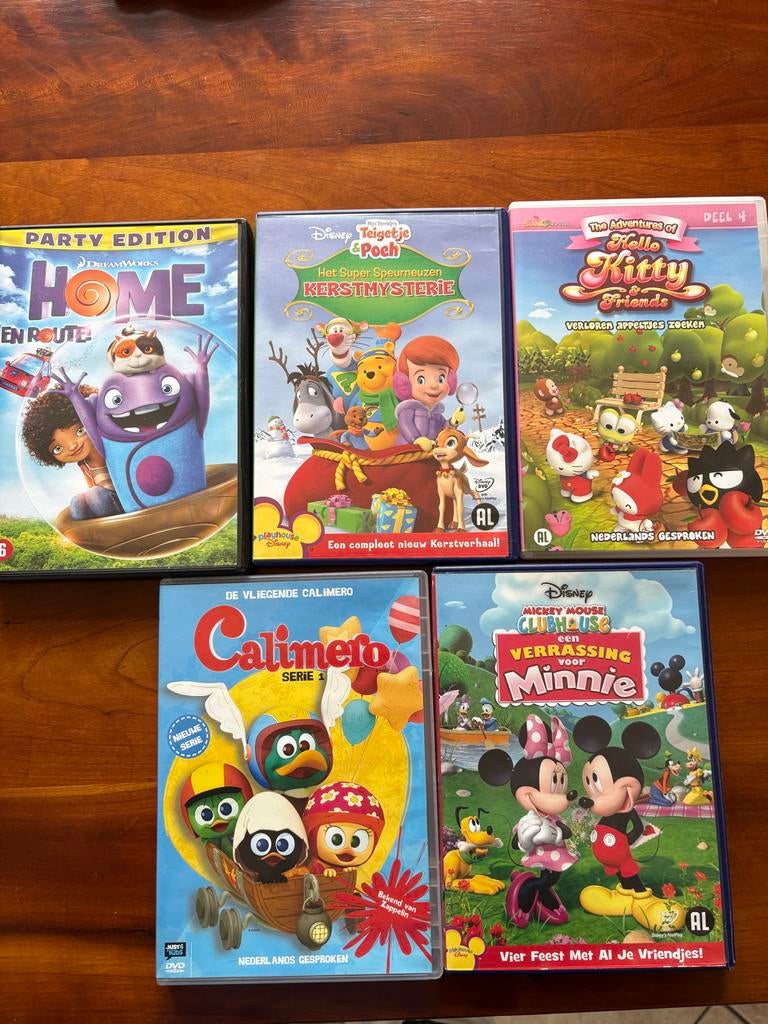 Kinder DVD's voor de vakantie - Home, Teigetje, Hello Kitty, Avontuur, Gebruikt, Alle leeftijden, Ophalen of Verzenden