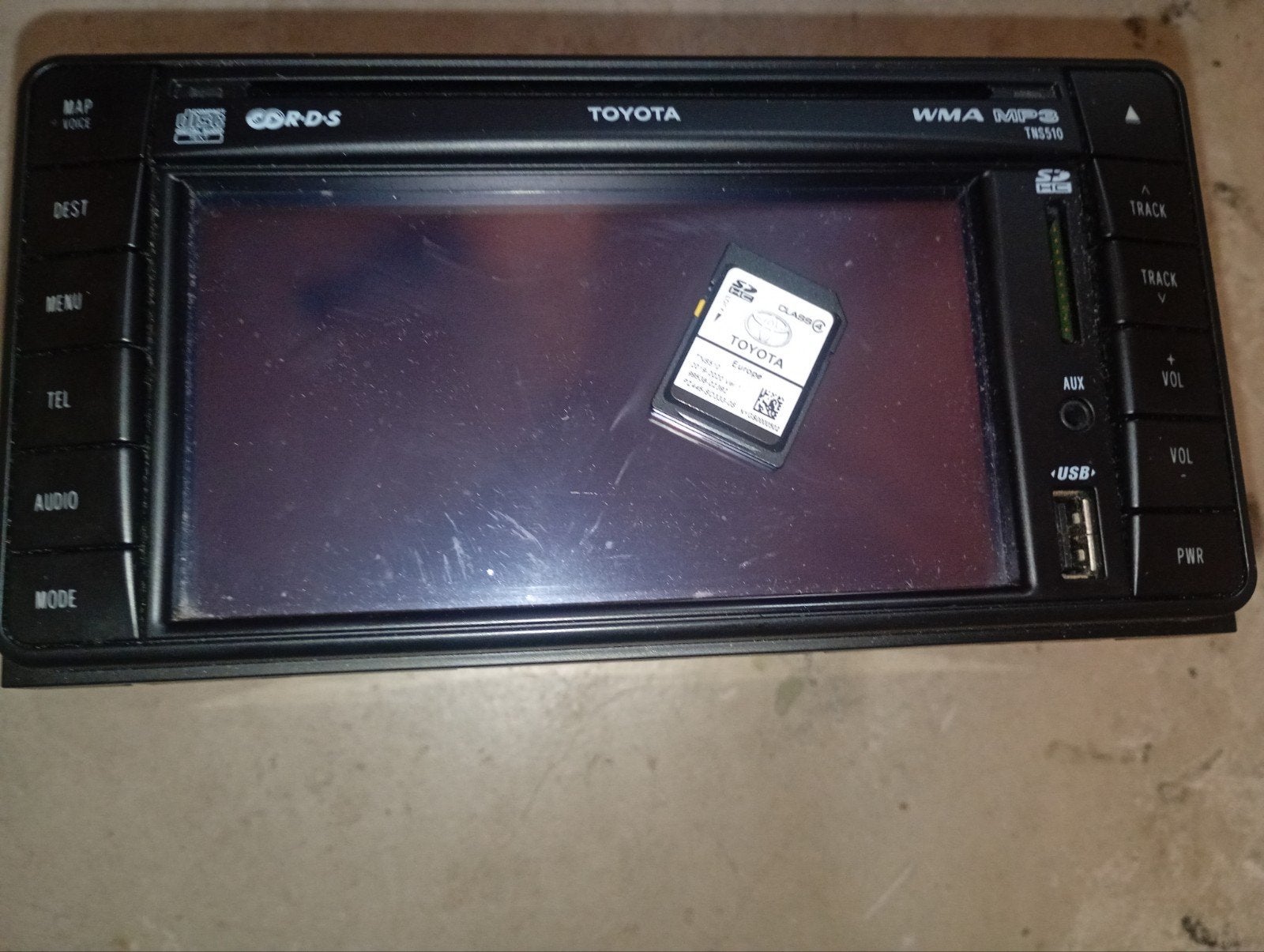 Toyota TNS510 Auto Radio Navigatie Systeem, Ophalen of Verzenden, Gebruikt