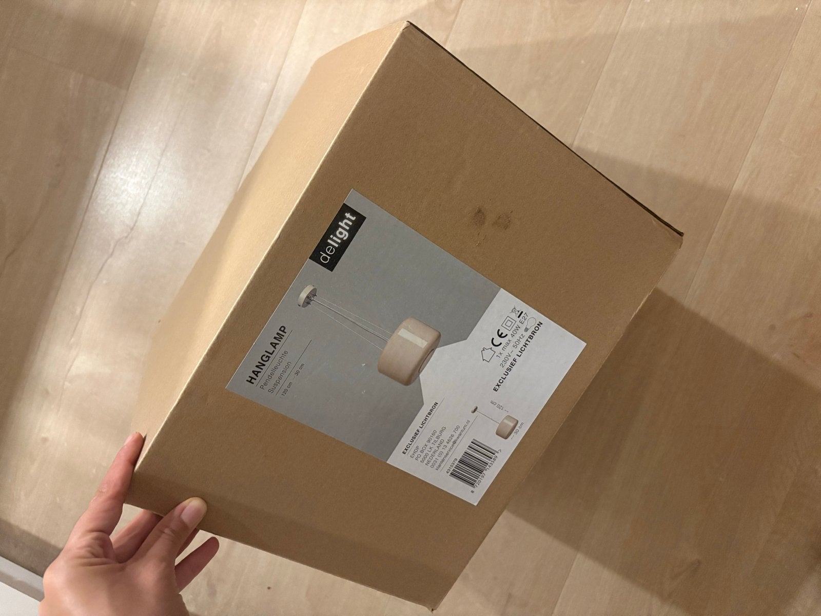 Kwantum DeLight Hanglamp - Nieuw in doos, Ophalen, Nieuw, Metaal, E27 (groot)