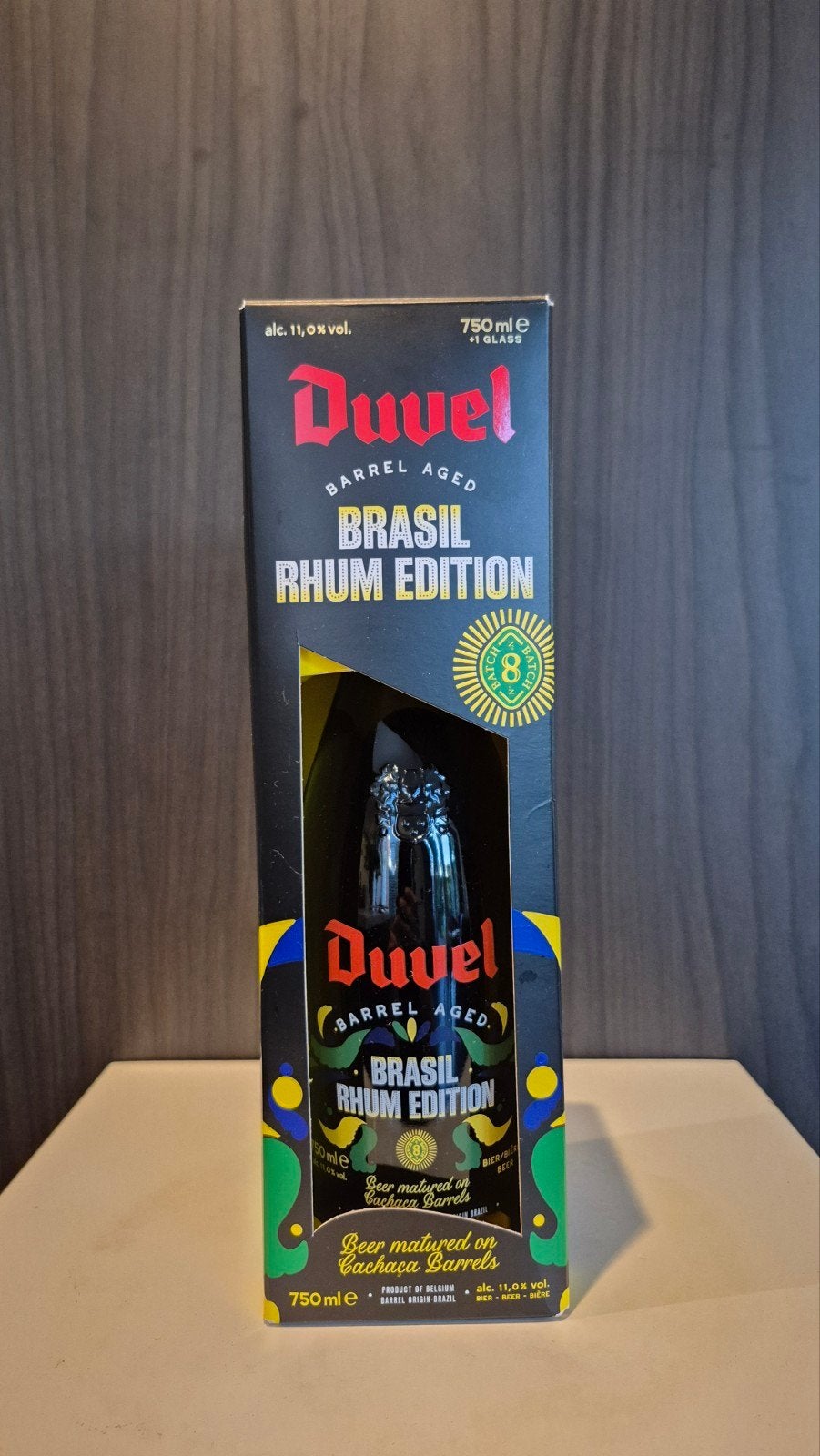 UNIEK - Duvel Barrel Aged, Badge 8, incl glas, Verzamelen, Ophalen, Nieuw, Flesje(s), Duvel