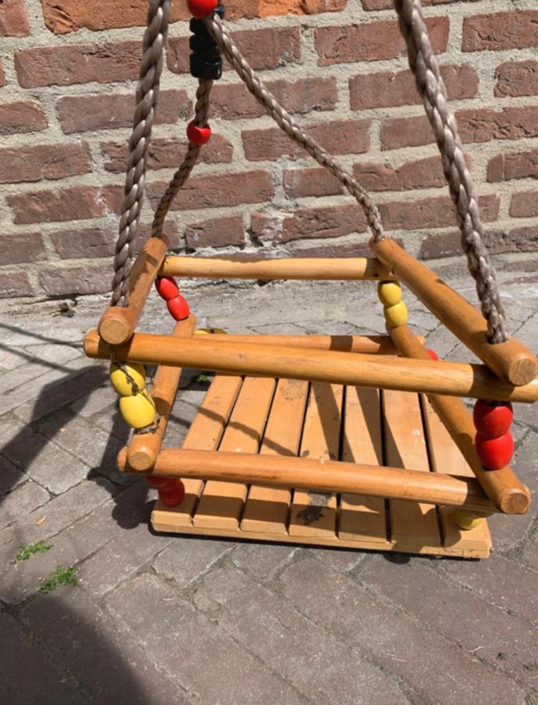 Houten schommel, Kinderen en Baby's, Speelgoed | Buiten | Speeltoestellen, Ophalen of Verzenden, Gebruikt, Schommel