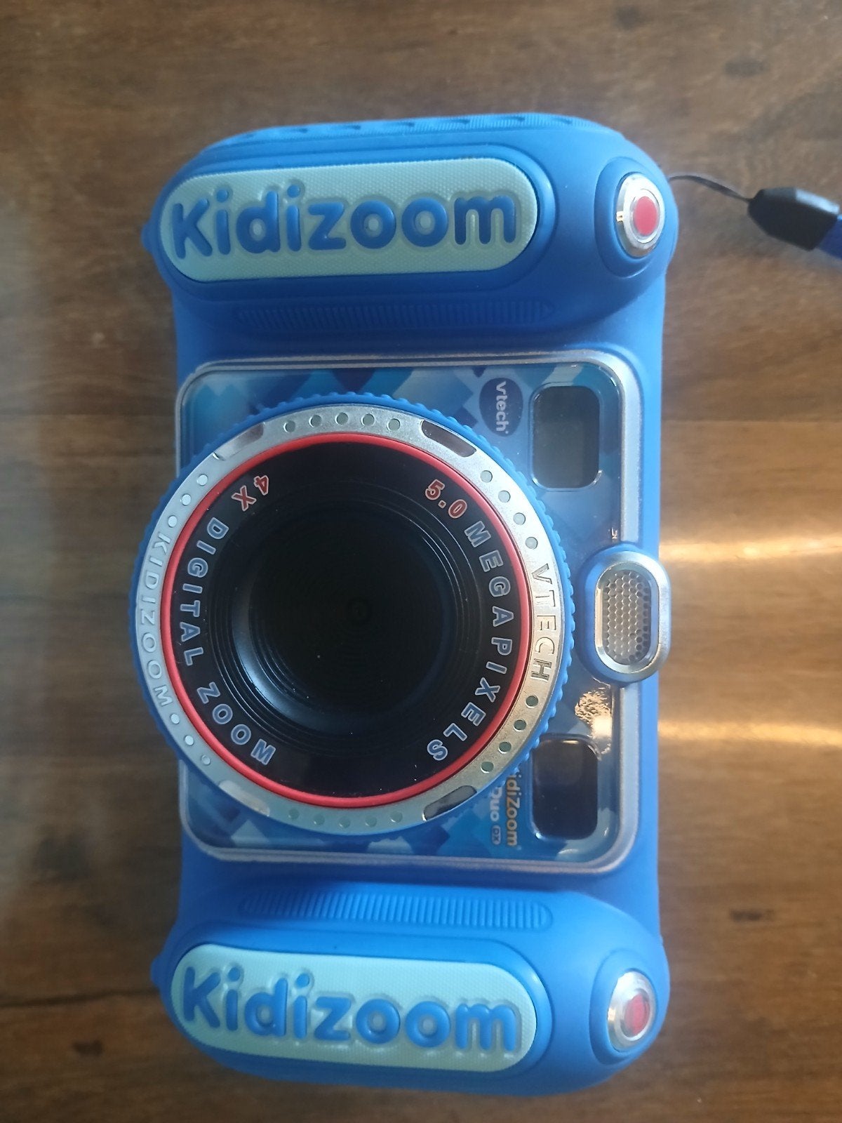VTech Kidizoom Duo DX Kindercamera - Blauw, Ingebouwde flitser, Gebruikt, Ophalen of Verzenden, Kindercamera
