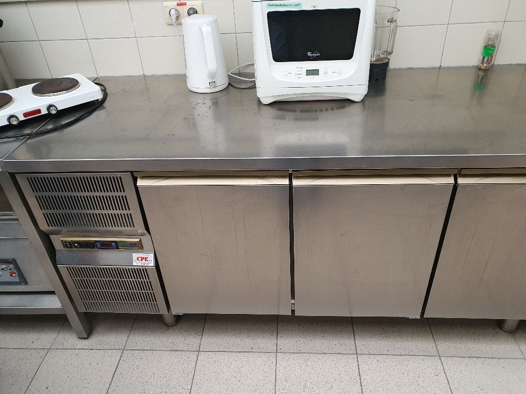 Inox werkbank met onderkoeling Horeca, Ophalen, 200 liter of meer, 60 cm of meer, 160 cm of meer
