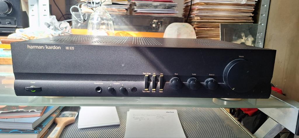Harman Kardon HK 620 Stereo Versterker design klassieker, Audio, Tv en Foto, Versterkers en Receivers, Ophalen, Minder dan 60 watt