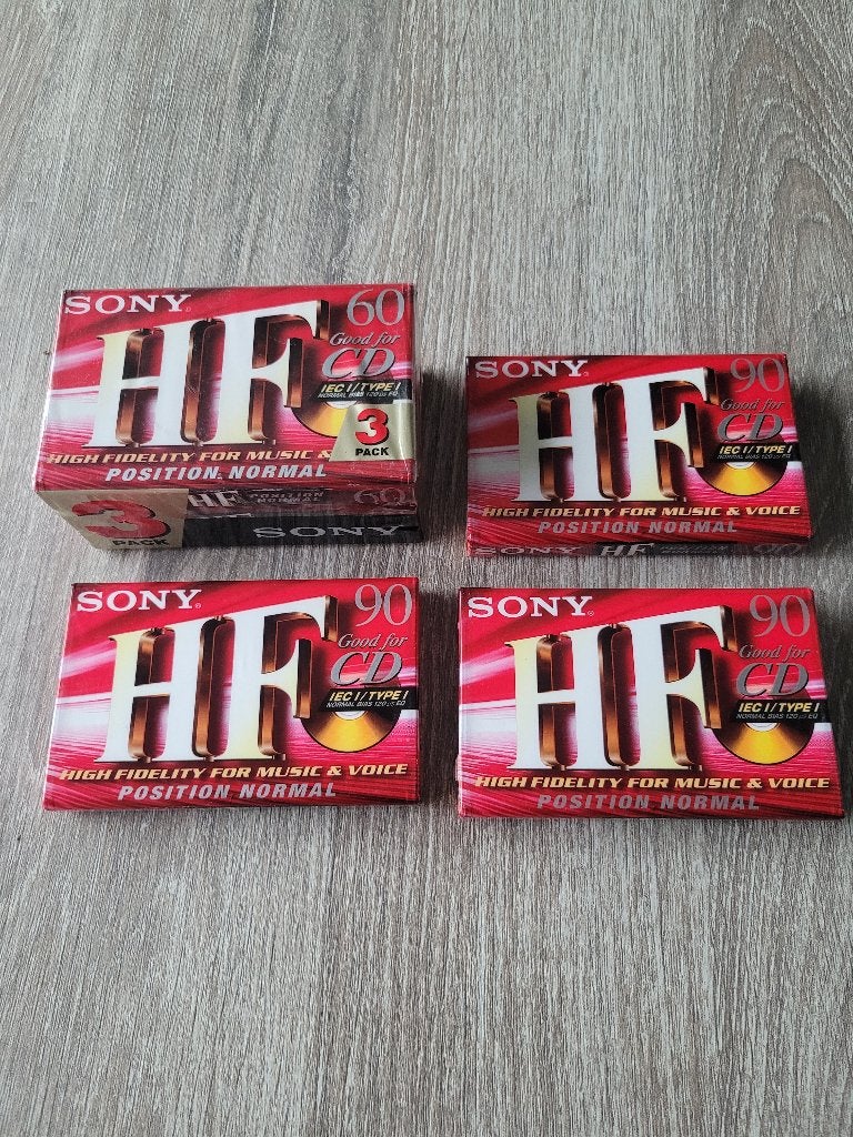 NIEUW cassettebandjes SONY HF 60 EN 90 MINUTEN, 2 t/m 25 bandjes, Overige genres, Ophalen of Verzenden, Nieuw in verpakking