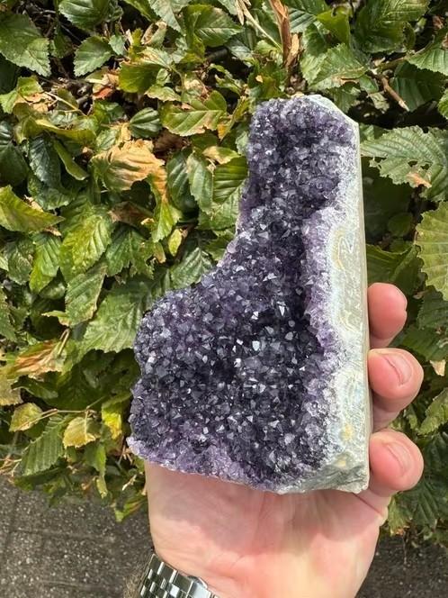 Prachtige paarse amethist bijna 1,3kg, Ophalen of Verzenden, Mineraal