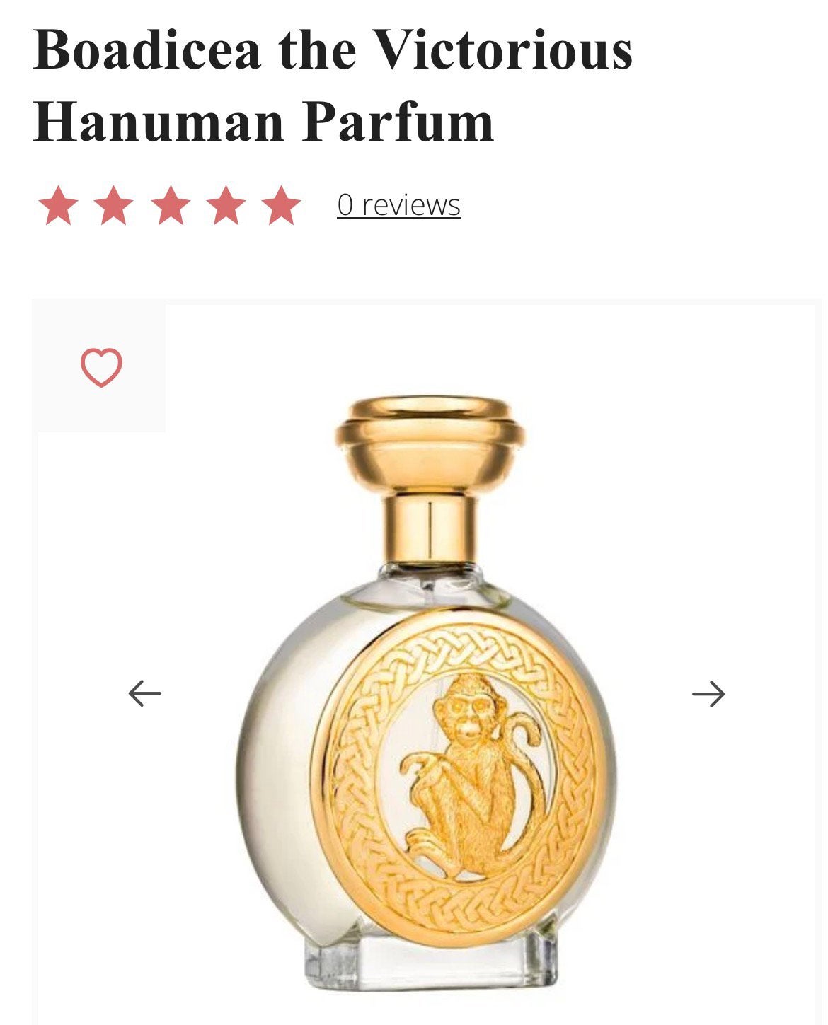 Boadicea the Victorious Hanuman Parfum, Ophalen of Verzenden, Nieuw