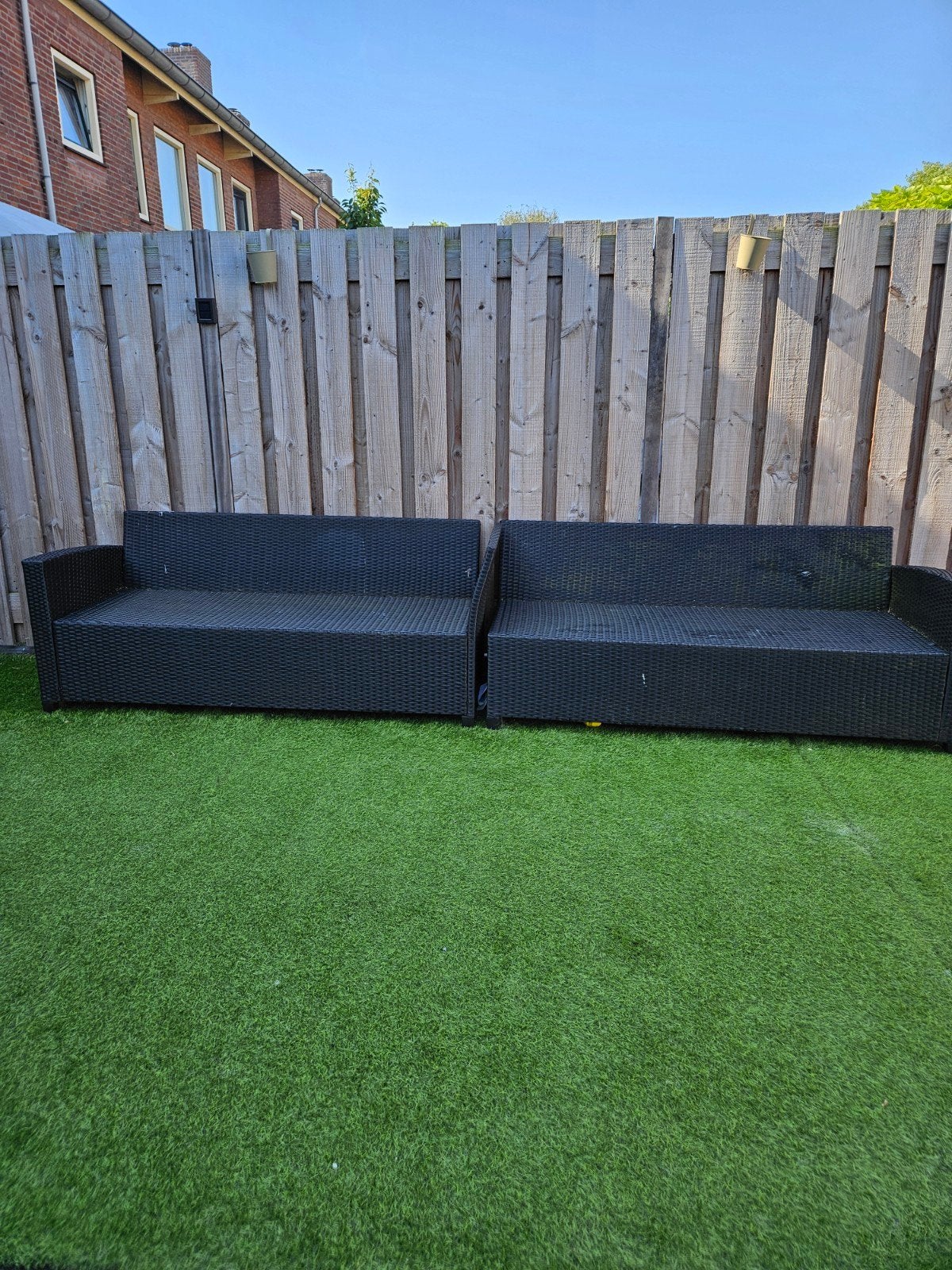 Wicker loungeset met kussens, Tuin en Terras, Tuinsets en Loungesets, Ophalen