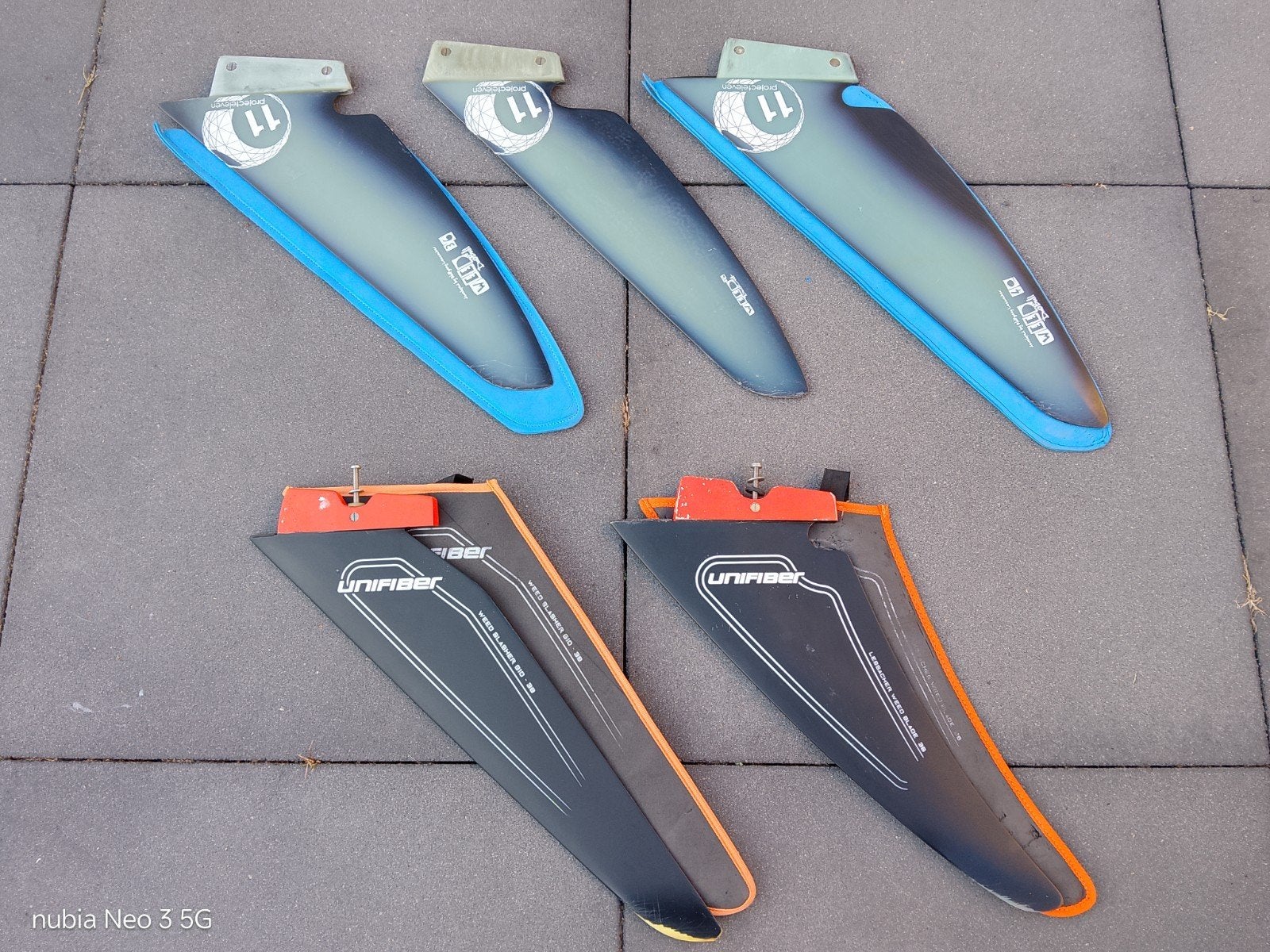 diverse windsurfspullen, Ophalen of Verzenden, Gebruikt, Complete set, Met draagtas