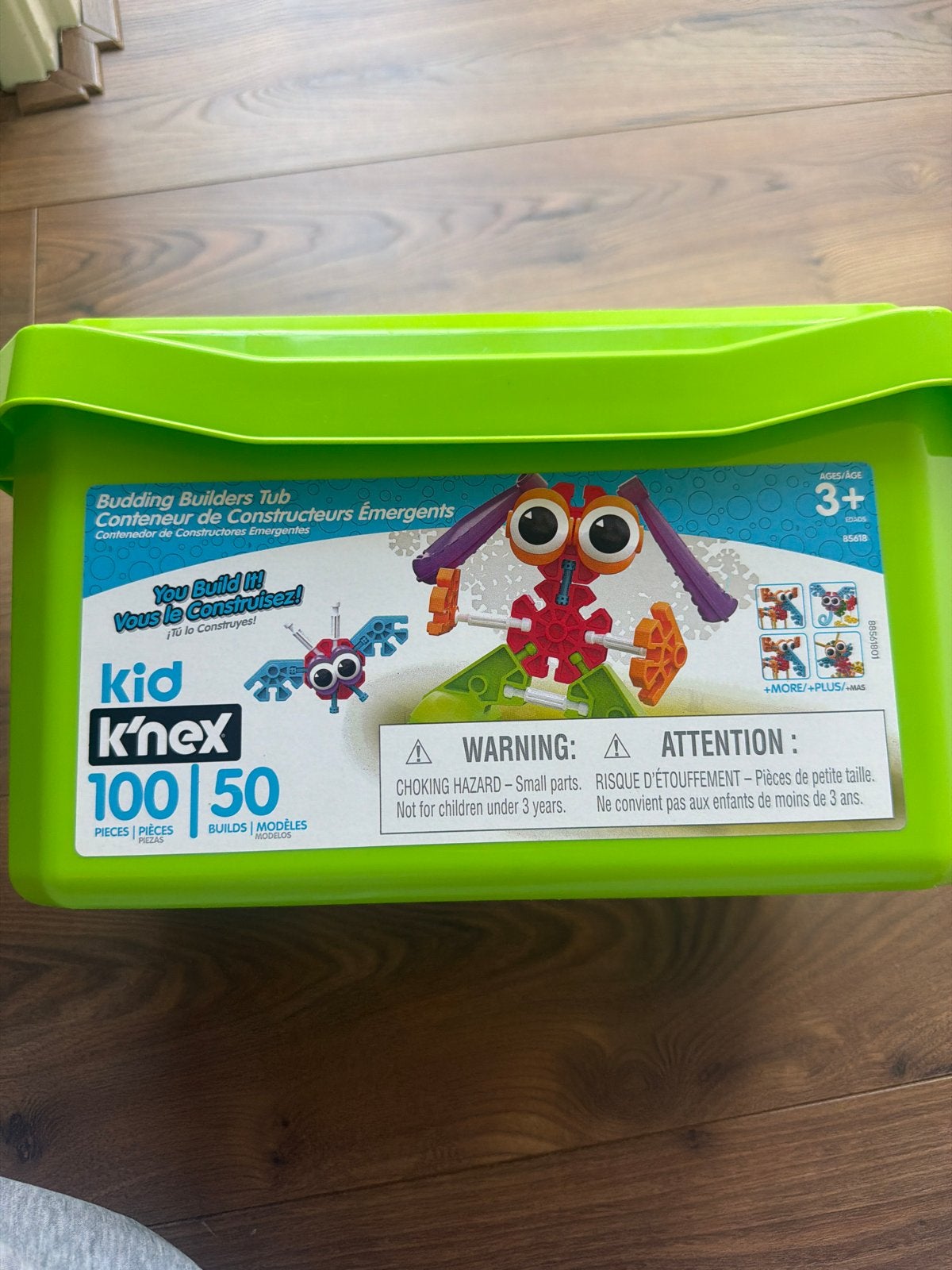 Kid K'nex Budding Builders Tub - 95 stuks, Ophalen of Verzenden, Gebruikt, K'nex