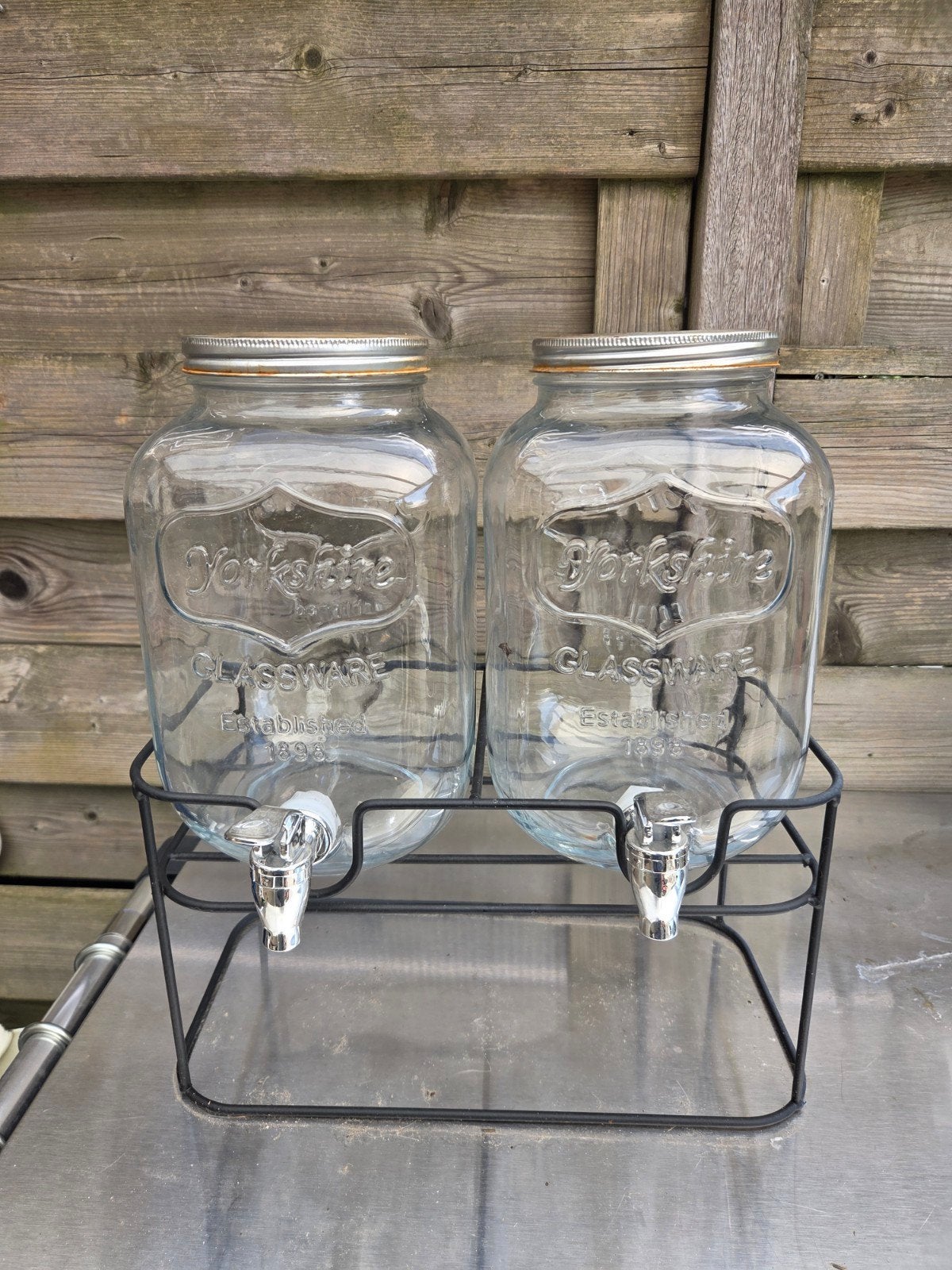 Yorkshire Glassware Drankdispenser met standaard, Huis en Inrichting, Keuken | Keukenbenodigdheden, Ophalen, Overige merken, Glas