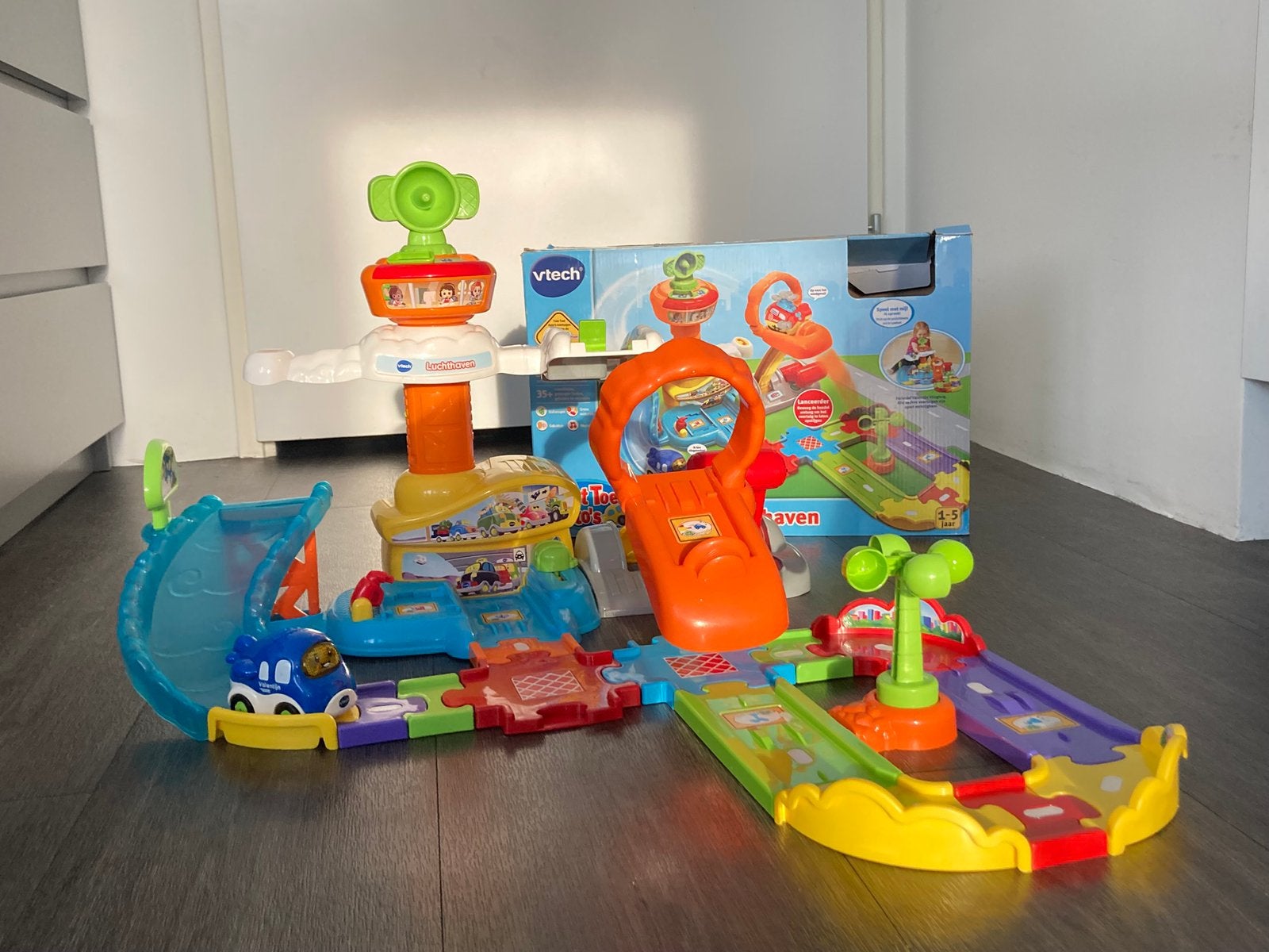 Vtech luchthaven, compleet met helikopter, gebruikt, Ophalen of Verzenden, Gebruikt