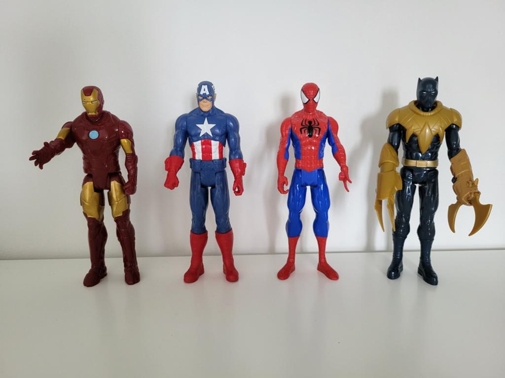 Marvel Iron Man Captain America Spiderman Black Panther pop, Kinderen en Baby's, Speelgoed | Actiefiguren, Ophalen of Verzenden