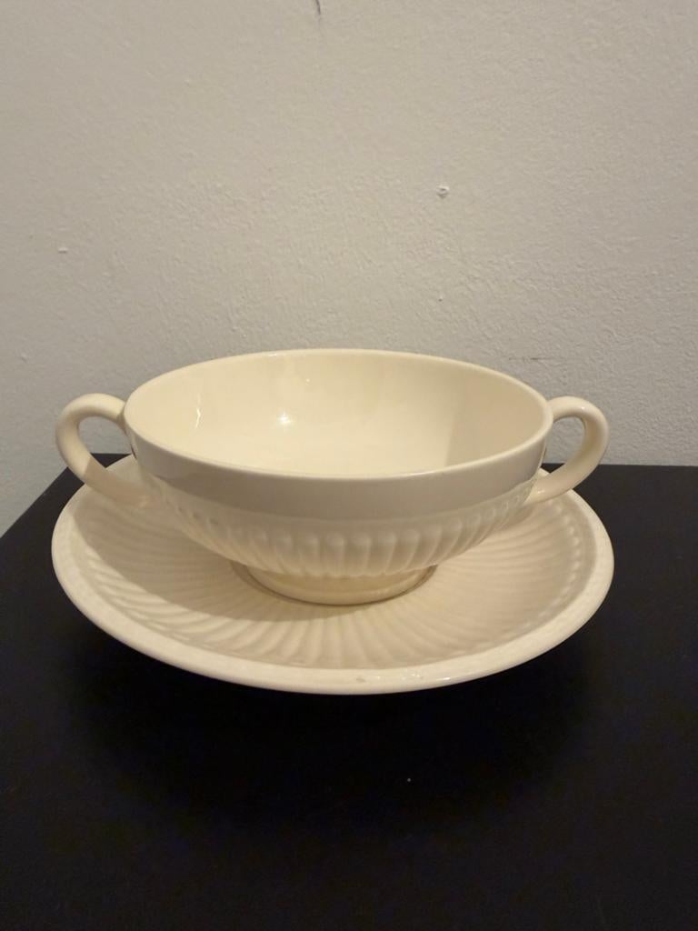 6x Wedgwood Edme Soepkommen met Schotel (prijs per stuk), Ophalen of Verzenden, Zo goed als nieuw, Kom(men), Wedgwood