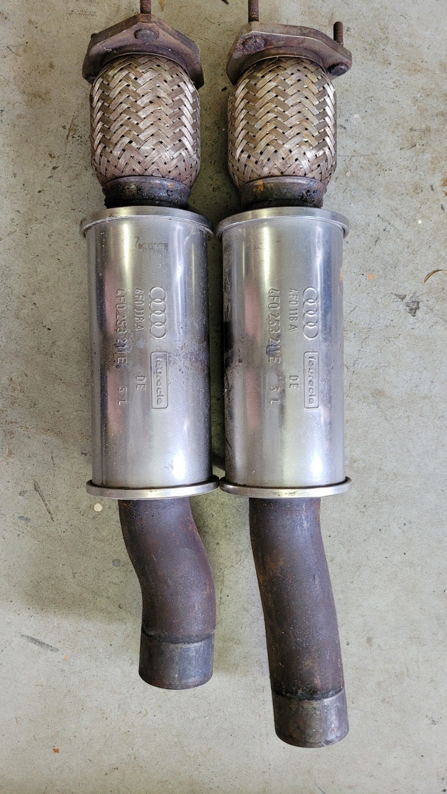 Dempers uitlaat Audi S6 V10 2006 Avant., Auto-onderdelen, Ophalen of Verzenden, Gebruikt, Audi