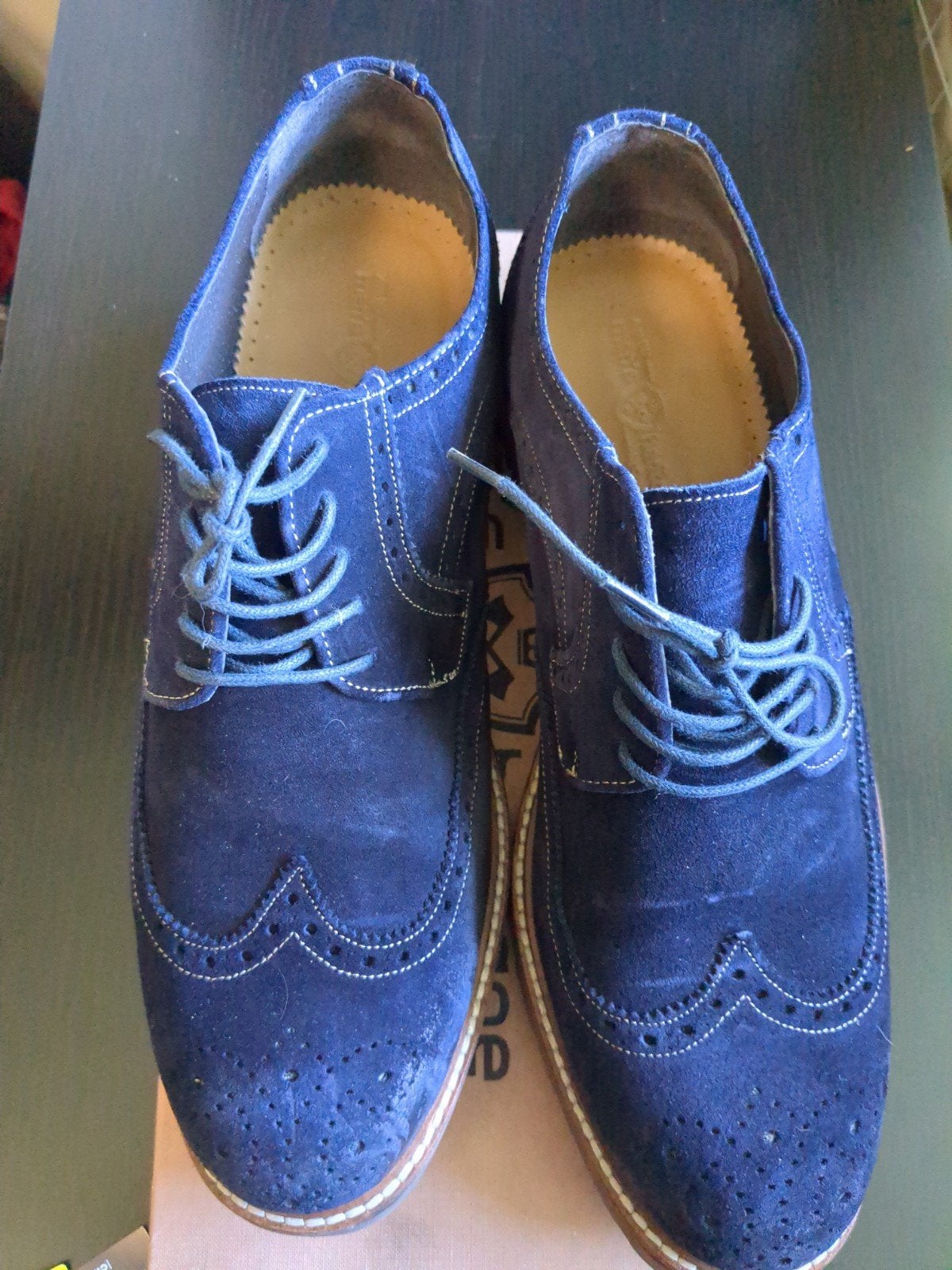 Heren suède brogues veterschoenen - maat 45, Kleding | Heren, Blauw, Ophalen of Verzenden, Veterschoenen, Ortiz&Reed