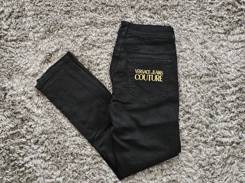 Versace Jeans Couture Zwart maat 31, Verzenden, Zwart, Nieuw, W32 (confectie 46) of kleiner
