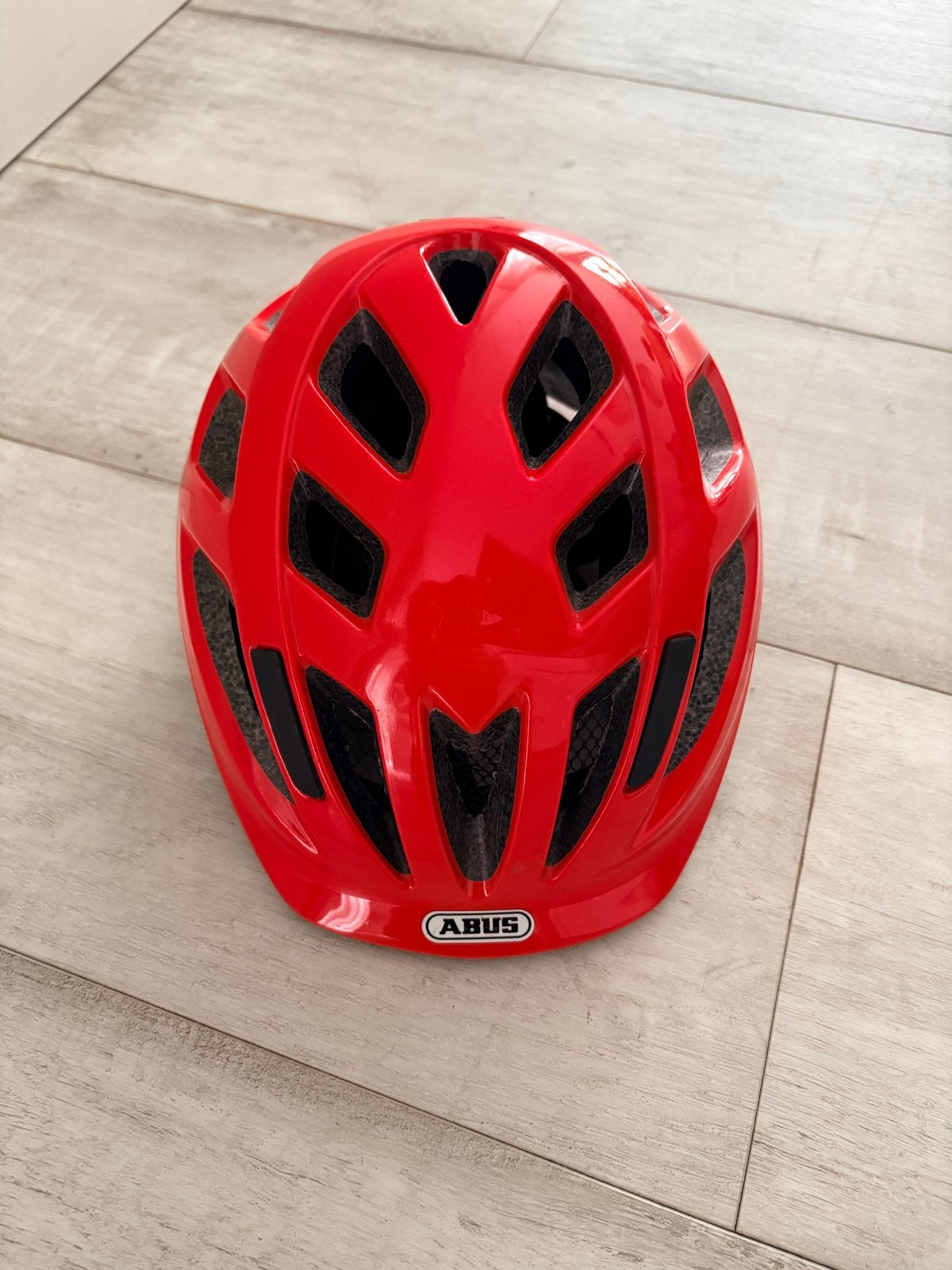 ABUS Smooty 2.0 Fietshelm Kinderhelm Rood Maat 49-55cm, Ophalen of Verzenden, Zo goed als nieuw, Overige maten, Jongen of Meisje