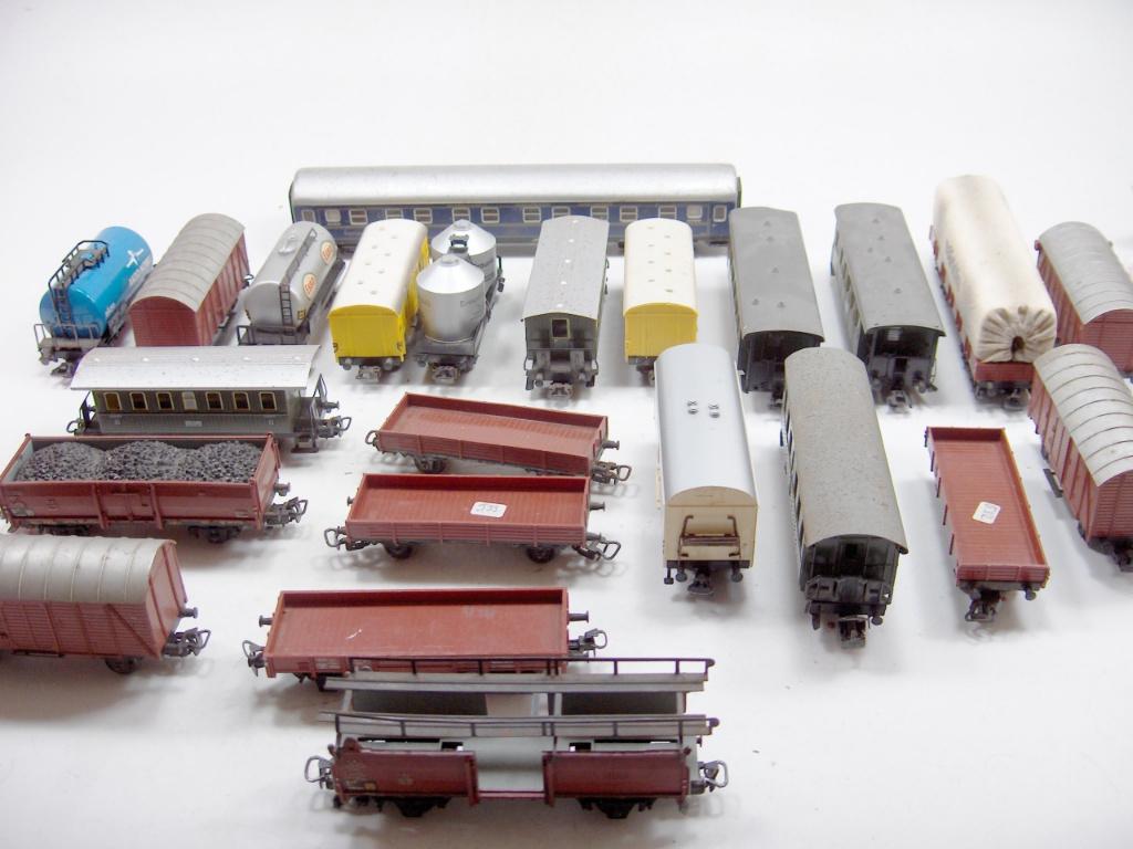 Groot kavel Marklin wagons loop/sloop, Hobby en Vrije tijd, Modeltreinen | H0, Wisselstroom, Gebruikt, Wagon, Ophalen of Verzenden
