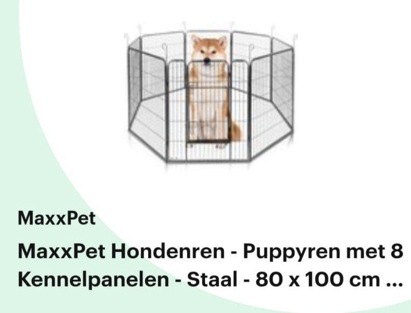 MaxxPet Puppyren/Konijnenren, Ophalen, Zo goed als nieuw