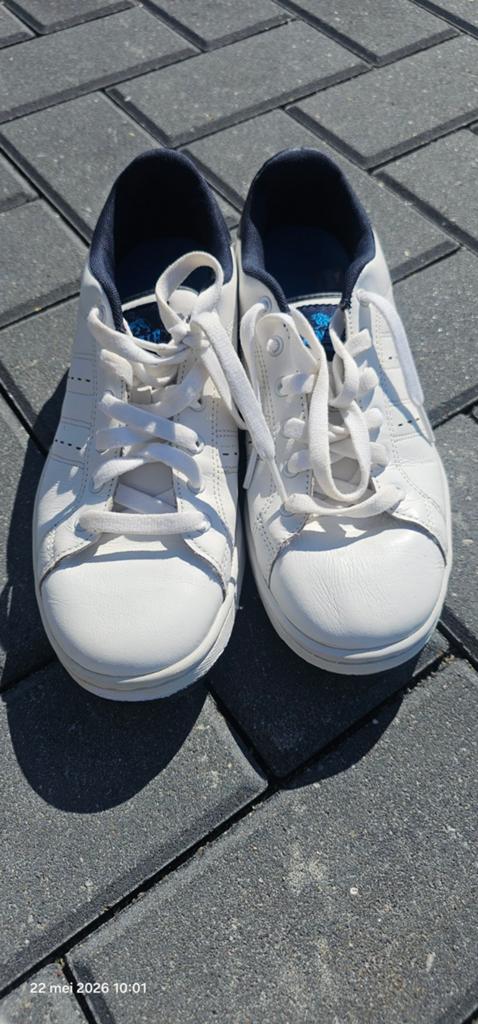 Witte sneakers Lonsdale met blauwe accenten, maat 42, Ophalen of Verzenden