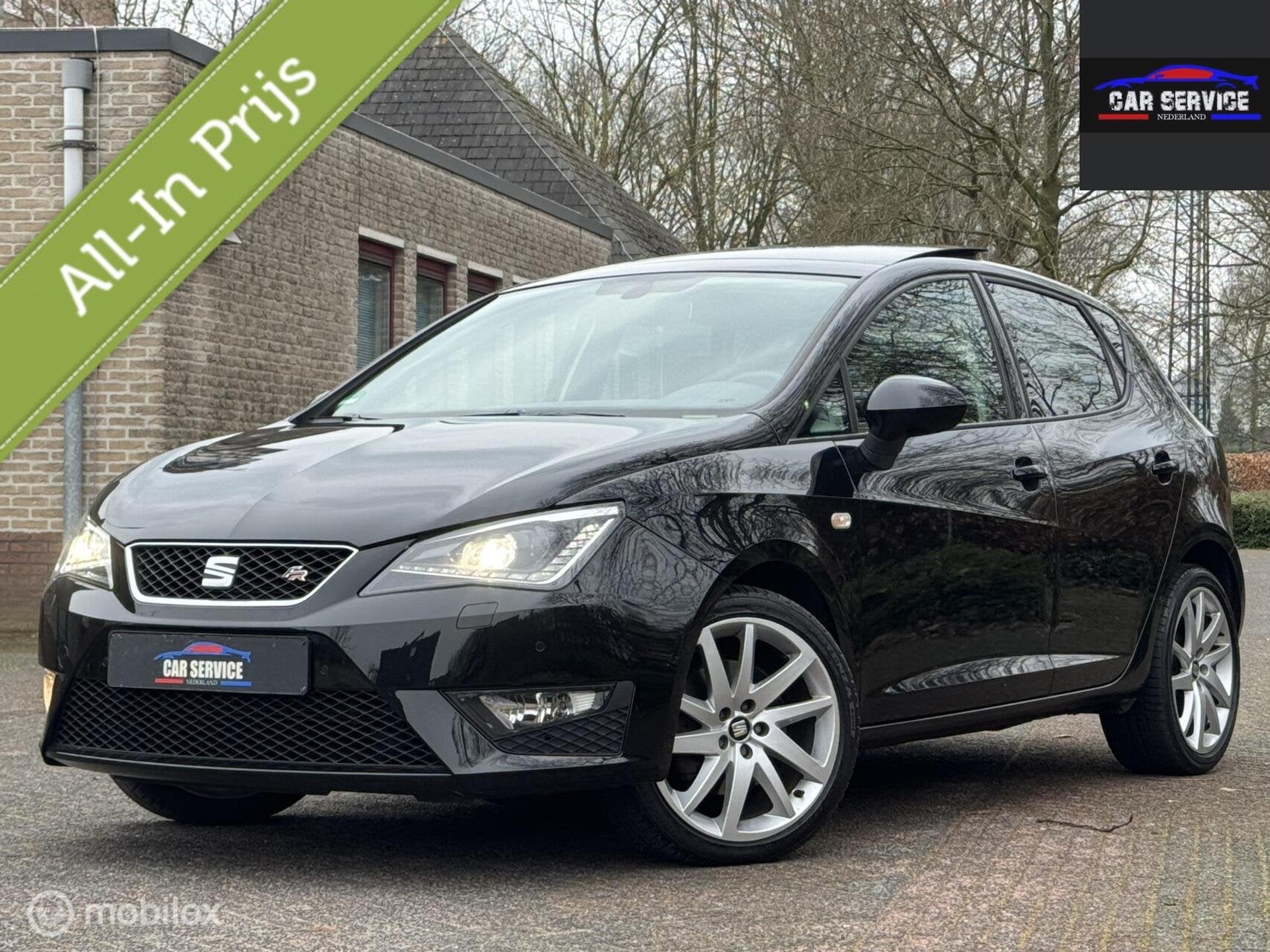 Seat Ibiza 1.0 EcoTSI FR 2017/PANO/CARPLAY/6BAK/110PK/PDC, Voorwielaandrijving, Gebruikt, Handgeschakeld, 550 kg
