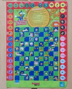 Super de Boer Duckstad clickcards speelbord (jaar 2009), Verzamelen, Supermarktacties, Super de Boer, Ophalen of Verzenden