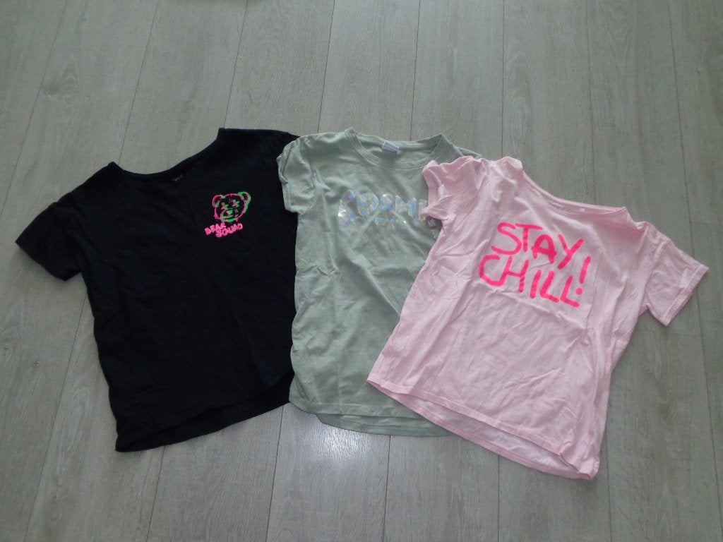 3 leuke meisjest-shirts van YFK, maat 158/164, Kinderen en Baby's, Kinderkleding | Maat 158, Ophalen of Verzenden, Zo goed als nieuw