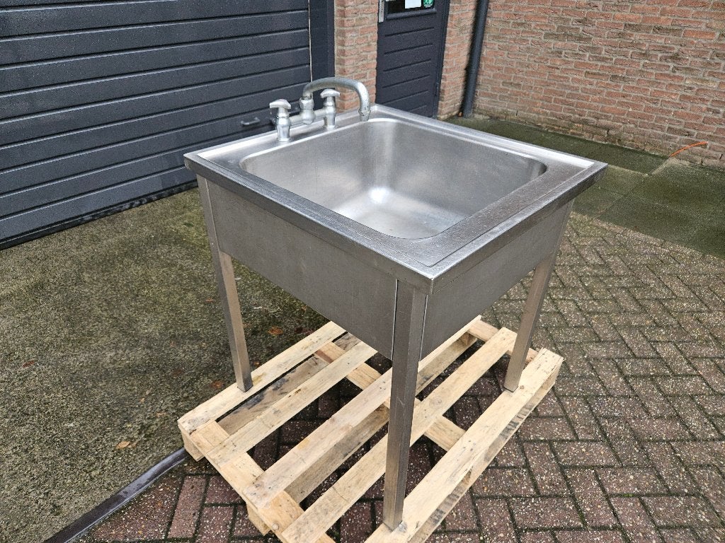 RVS wasbak spoelbak wastrog 60x60x30 cm., Doe-het-zelf en Verbouw, Ophalen of Verzenden, Gebruikt, Rvs, Wastafel