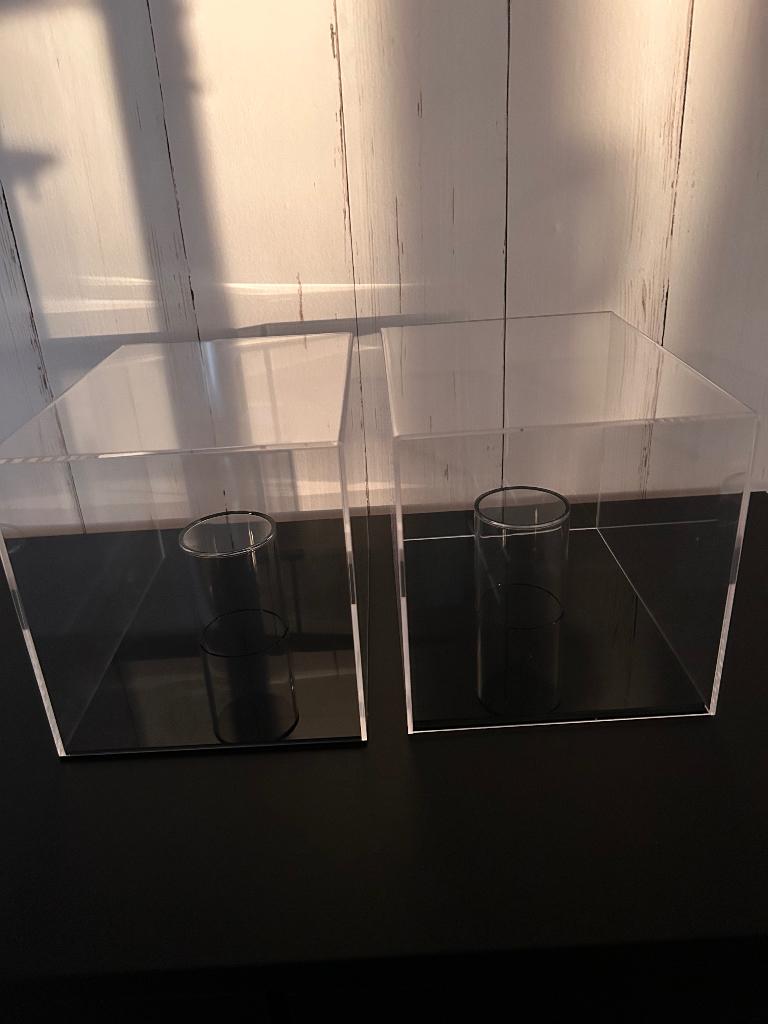 2x 1/2 Acryl Helm Vitrine, Ophalen of Verzenden, Zo goed als nieuw, Formule 1