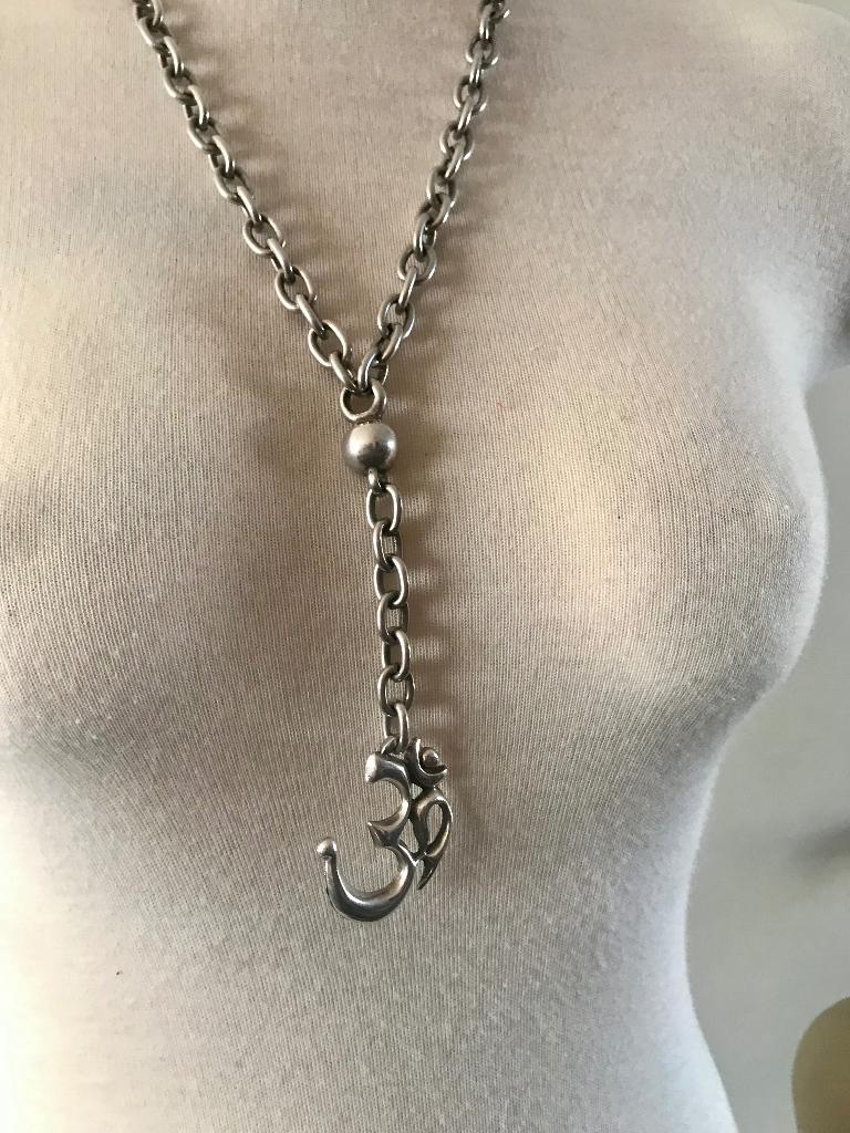 Uno de 50 ketting (61) met ohm teken, Sieraden, Tassen en Uiterlijk, Kettingen, Overige materialen, Verstelbaar, Nieuw, Ophalen of Verzenden