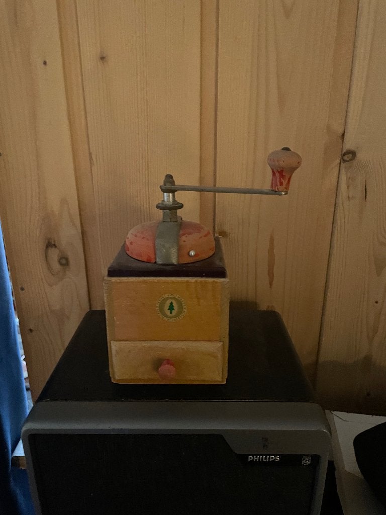 Vintage DDR houten koffiemolen jaren 50/60, Ophalen of Verzenden