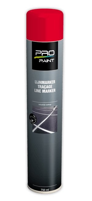 Belijningsverf rood - spuitbus 750 ml, Ophalen of Verzenden