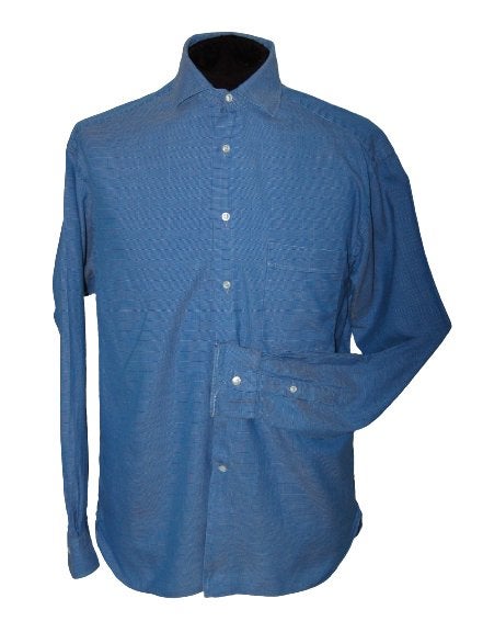 Lorenzini overhemd, shirt, blauw, Mt. 40 / M, Kleding | Heren, Lorenzini, Halswijdte 39/40 (M), Zo goed als nieuw, Verzenden