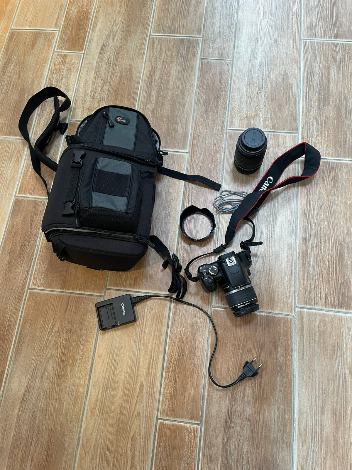 Canon Eos 450D incl vele extra's, Audio, Tv en Foto, Fotografie | Fototassen, Ophalen, Schouderband, Canon, Zo goed als nieuw