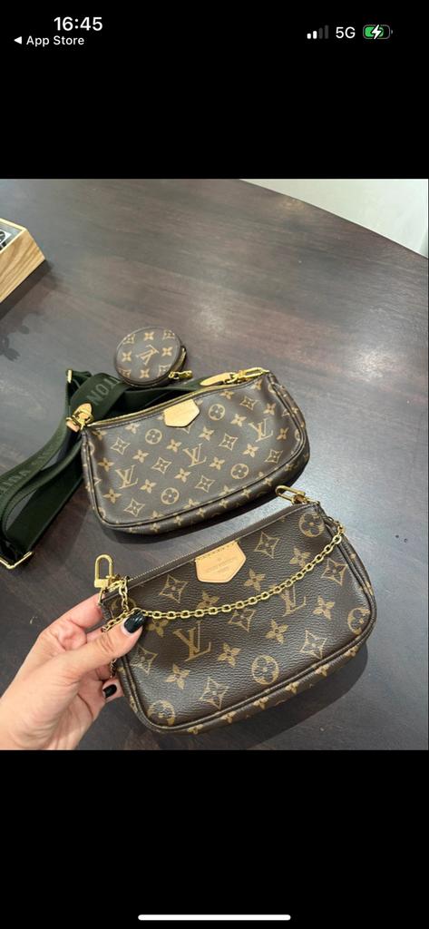 Louis Vuitton Multi Pochette Accessoires, Ophalen of Verzenden, Zo goed als nieuw, Bruin, Schoudertasje