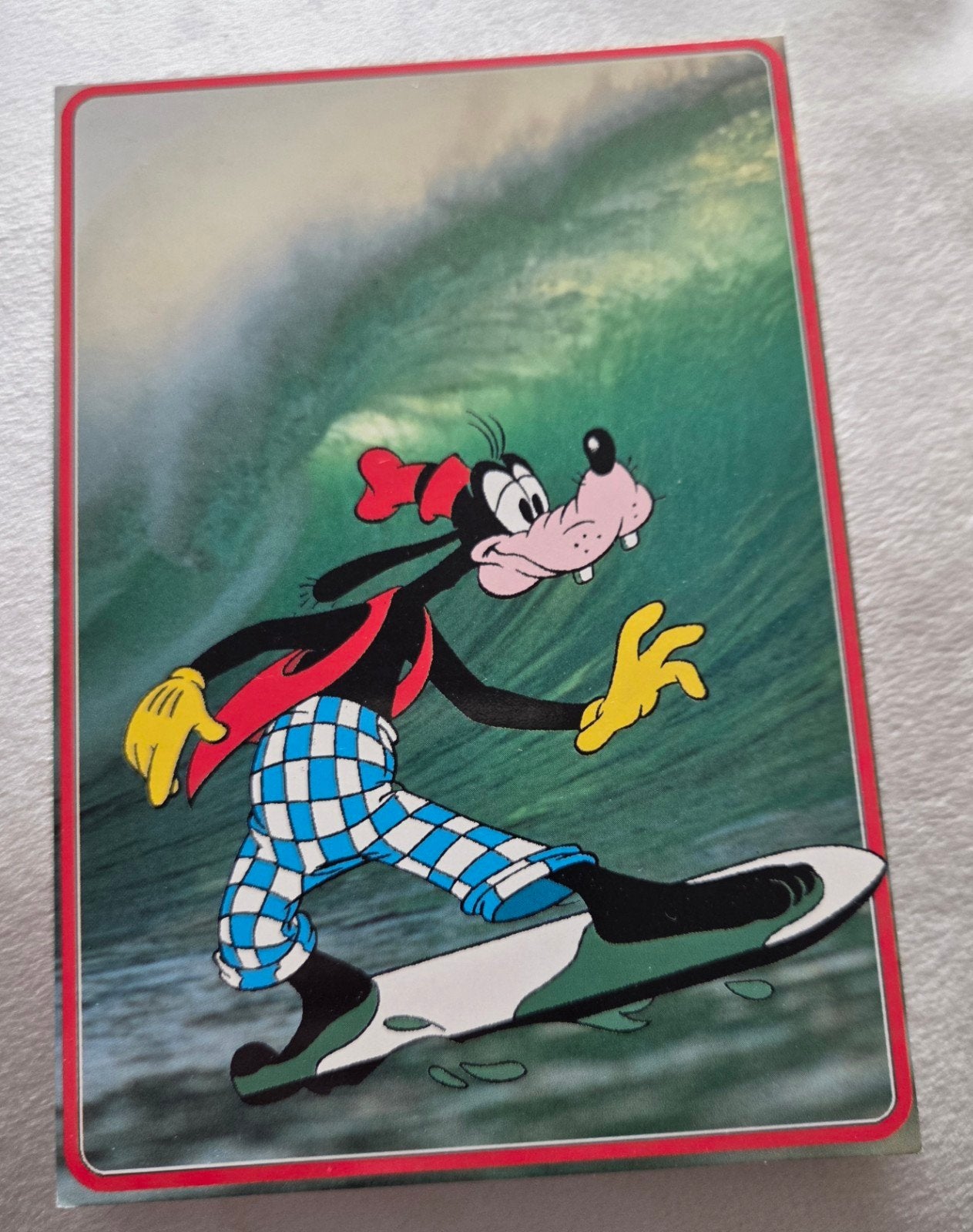 Vintage Disney - Goofy Surf Ansichtkaart, Verzenden, 1980 tot heden, Ongelopen, Kinderen