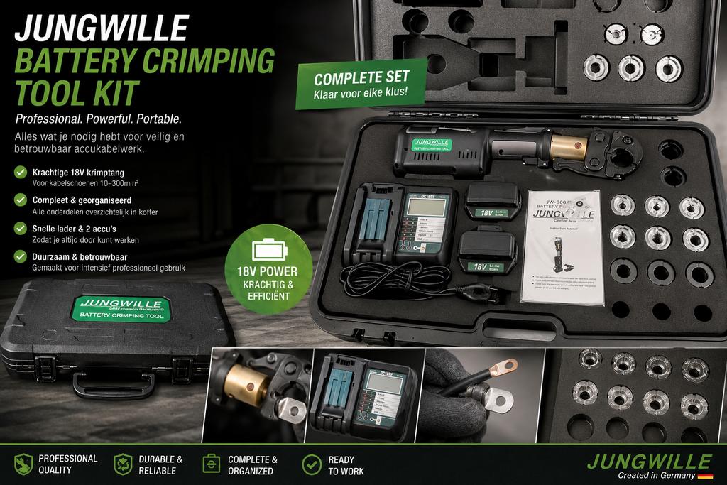 Jungwille Krimp- en Knijptang JW-300-30C, Ophalen of Verzenden, Nieuw